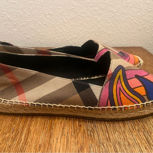Canvas check rainbow print espadrille Burberry - Picture 3 of 11